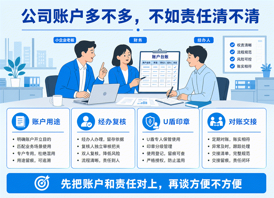 公司账户是不是越多越方便？老板容易忽略这些管理问题